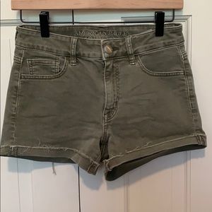 American Eagle hi-rise shortie shorts